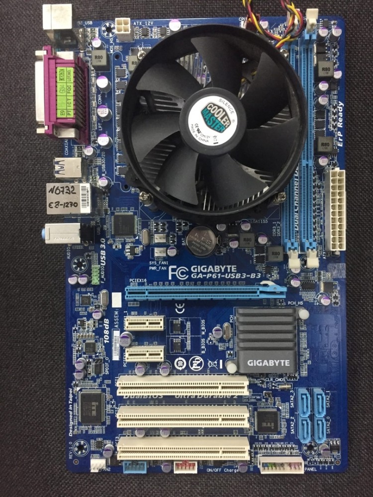 Gigabyte ga p61 s3 b3. Gigabyte p61 usb3 b3 процессоры. ga-p61-usb3-b3. e3 1270 кулер. комплект пк.
