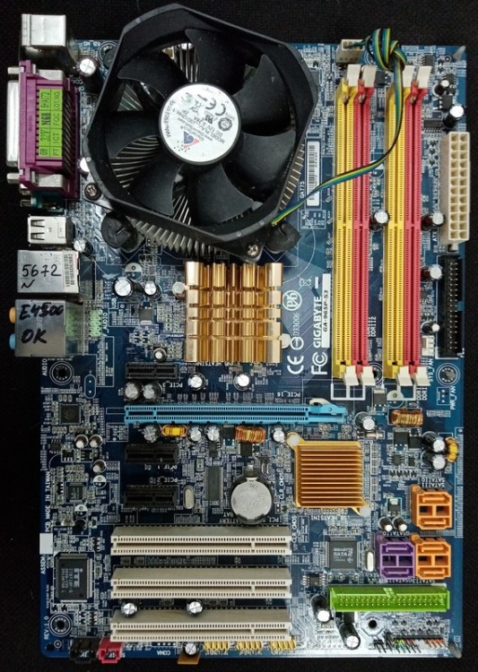 Комплект Intel E4500 2x2.2GHz + GA-965P-S3 (Товар Б/У гарантия 1 мес)