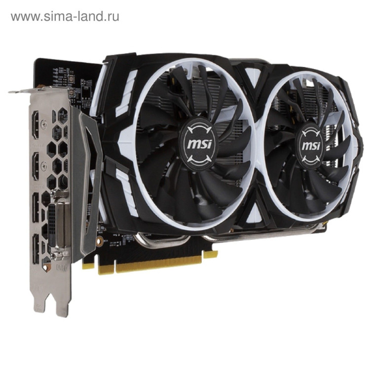 Видеокарта MSI ARMOR GeForce GTX 1060 OC 6Gb (Товар Б/У гарантия 3 мес.)