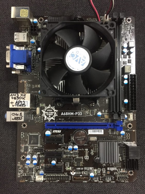Комплект AMD Athlon-7850k 4x4000MHz со встроенным видео APU + MB MSI A68hm-P33 (Товар Б/У гарантия 1 мес)