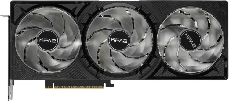 Видеокарта KFA2 GeForce RTX 5070 Ti ROCK(X) OC 3FAN RGB Black  (НОВАЯ гарантия 12мес.) АКЦИЯ!!!  
