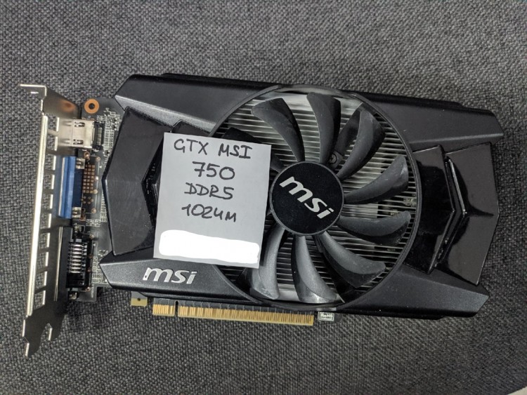 Видеокарта GIGABYTE GeForce GTX 750 1GB (Товар Б/У гарантия 1 мес)