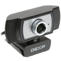 Веб-камера Dexp проводная, микрофон, 1920x1080, USB 2.0 