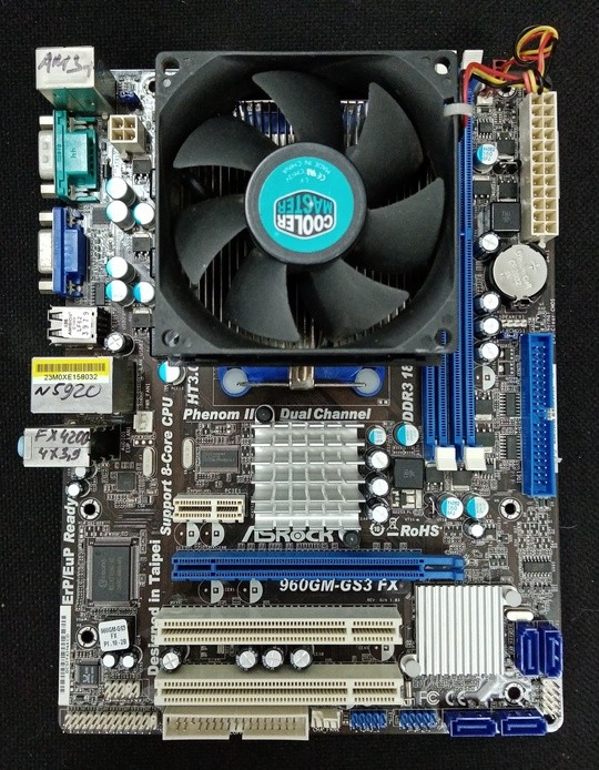 Комплект AMD FX-4130 4x3.4GHz + ASROCK 960 GM-GS3 FX (Товар Б/У гарантия 1 мес)